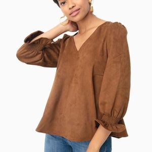 Tuckernuck Suede Easton Blouse